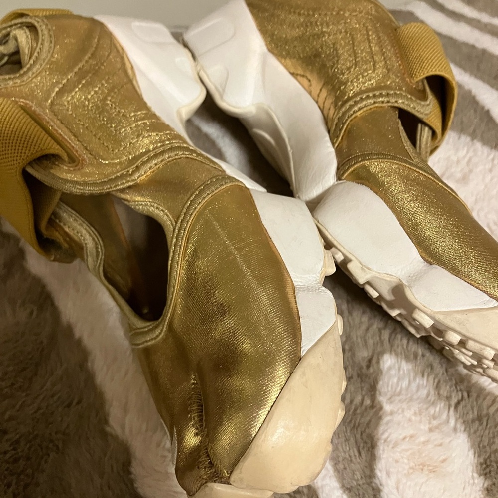 Nike Gold Metallic Slip-On Athletic Shoes - Picture 4 of 7